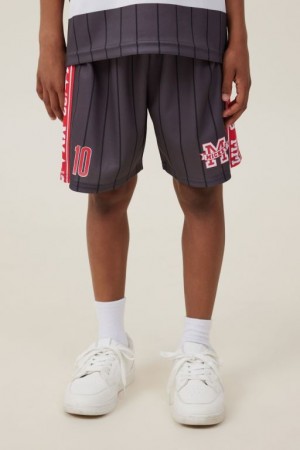 Cotton On License Soccer Boys' Shorts Grey Stripes | GDZ4xHfbwVy