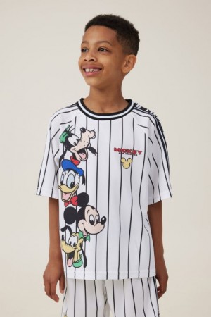 Cotton On License Soccer Jersey Boys' T Shirts Light Yellow Stripes | w7meDnbPE9m