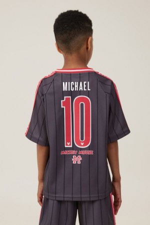 Cotton On License Soccer Jersey - Personalised Boys' T Shirts Grey Stripes | JM43xzMytE6