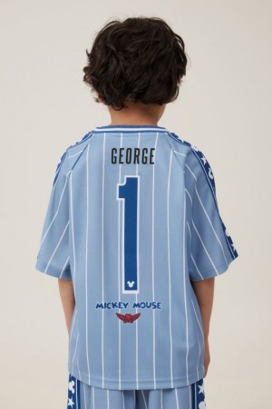 Cotton On License Soccer Jersey - Personalised Boys' T Shirts Blue Stripes | xTfem7MhAnd