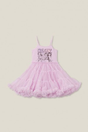 Cotton On License Tori Up Girls' Dress Purple | HBhHN5MUPfX