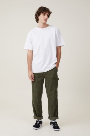 Cotton On Loose Fit Men's Jeans Dark Green | w3LAdyZhT6f