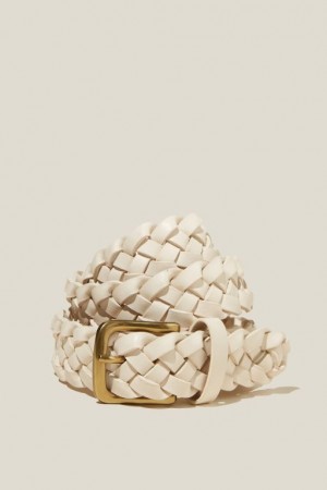 Cotton On Luiza Braided Weave Women's Belts Gold | 2ThhSAi1Vv9