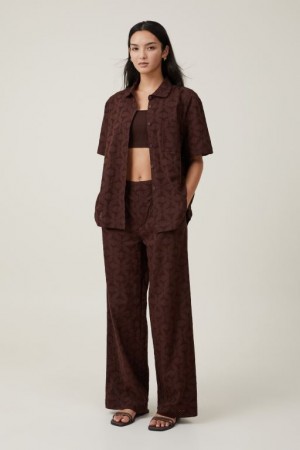Cotton On Luna Women's Pants Dark | cb8TAUYiDT9
