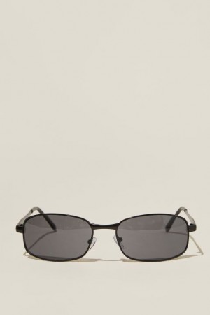 Cotton On Maeve Metal Racer Women's Sunglasses Black / Black | dQ6Ubwh1Xlr