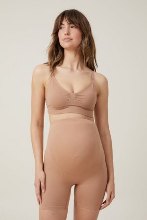 Cotton On Maternity Seamless Nursing Women's Bras Maple | e6pLp1Ja5WN