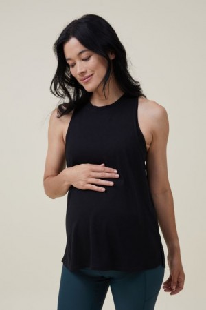 Cotton On Maternity V2 Women's Tanks Black | fgoPSl8zIJ5