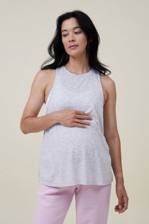 Cotton On Maternity V2 Women's Tanks Grey | IyHWD9LJIw6