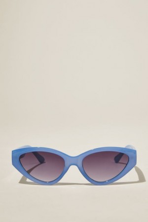 Cotton On Mia Cateye Women's Sunglasses Blue | 6Mvh5L3p4Dl