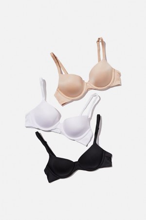 Cotton On Multipack 3pk Ultimate Comfort Women's Bras Black / White | S7Vu9PwgvKV