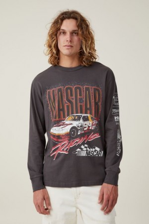 Cotton On Nascar Long Sleeve Men's Graphic T-Shirts Lcn | ImxT6X0a4MM
