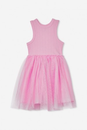 Cotton On Nova Up Girls' Dress Pink | PuGjX02qFad