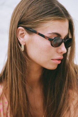 Cotton On Ophelia Oval Women's Sunglasses Tort | TAyHZNE1h1K