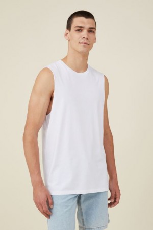 Cotton On Organic Muscle Men's Tanks White | TqYhcMYxEmq