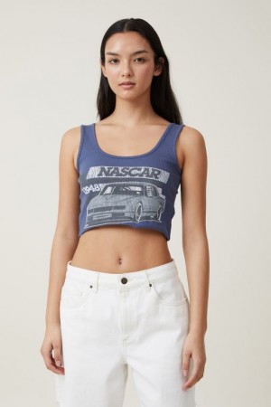 Cotton On Organic Rib License Women's Graphic T-Shirts Navy | j9AfEDqFqLJ