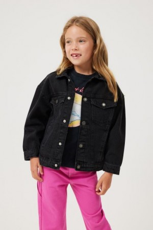 Cotton On Oversized Denim Boys' Jackets Black | QFyVRhXxUUx