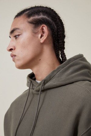 Cotton On Oversized Men's Hoodie Military | RhXkUvtQ6JO