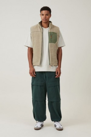 Cotton On Parachute Super Baggy Men's Pants Green | qDO0EhCaErJ