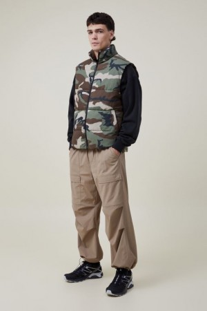 Cotton On Parachute Utility Men's Pants Grey | pZxqFIyOjir