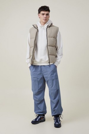 Cotton On Parachute Utility Men's Pants Petrol | 1RXhE6JeQbn