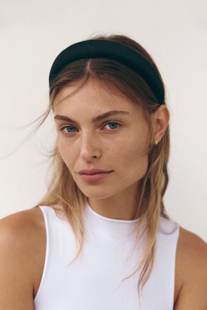 Cotton On Paris Padded Headband Women's Hair Accessories Black | 44Io4E2KhJM