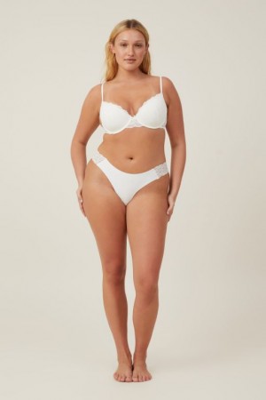 Cotton On Party Pants Seamless Brief Women's Thong Cream | gF7aeiCM7qD