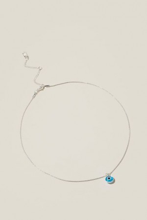Cotton On Pendant Necklace Women's Jewellery Silver | 99ybwhN3wGk