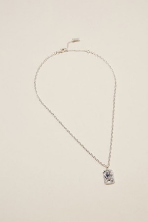 Cotton On Pendant Necklace Women's Jewellery Silver | i75h5HMVYJ7