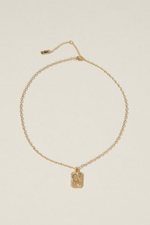 Cotton On Pendant Necklace Women's Jewellery Gold | q6Rn7YPHgZw