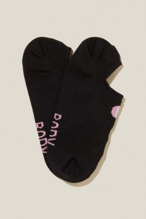 Cotton On Performance No Show Women's Socks Black | 9QljRBjIPye