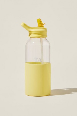 Cotton On Personalised 1 Litre Sip Lid Drink Men's Water Bottles Yellow | AWmg8AuoOWo
