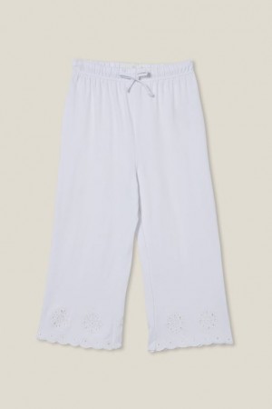 Cotton On Piper Broderie Girls' Pants White | lmwHnQvGhPZ
