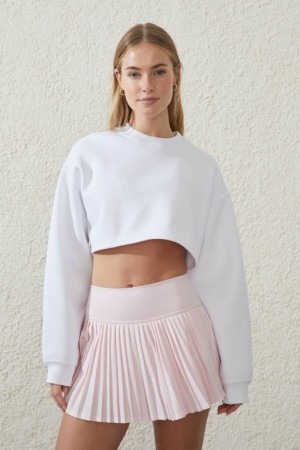 Cotton On Plush Cropped Shrug Women's Jumpers White | WjeTEqhTpVo