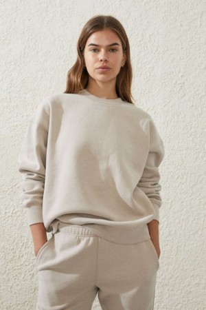 Cotton On Plush Essential Crew Women's Jumpers Core | UomzgFsanRc