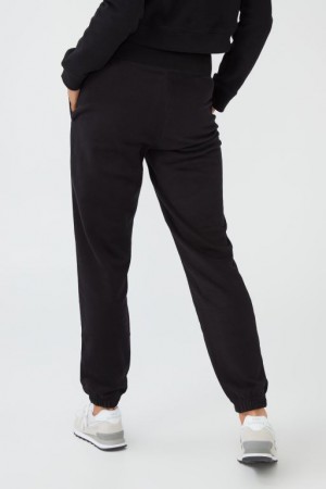 Cotton On Plush Gym Track Pant Women's Maternity Wear Black | xJxFKVYX63P