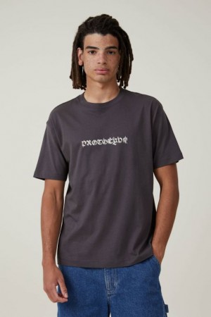 Cotton On Premium Loose Fit Art Men's Graphic T-Shirts Faded | HP9uf2jJ2Dm