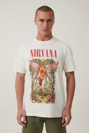 Cotton On Premium Loose Fit Music Men's Graphic T-Shirts Lcn | tXCk9R0PGRn