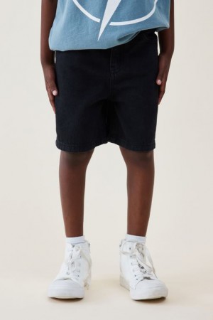 Cotton On Regular Fit Boys' Shorts Black | MKs6jJmXr6P