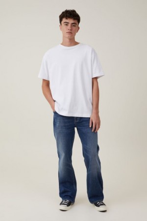 Cotton On Relaxed Boot Cut Men's Jeans Blue | RBuVVwccJev