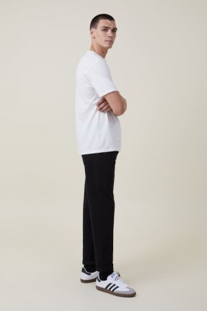 Cotton On Relaxed Tapered Jean Men's Pants Black | 1KflLP44a7H