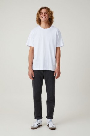 Cotton On Relaxed Tapered Men's Jeans Black | ZKXmNq3v8l2