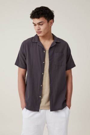Cotton On Riviera Short Sleeve Men's Shirts Faded | x3dbE13YFRx