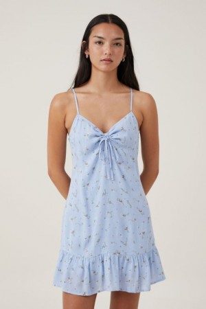 Cotton On Rori Women's Mini Dress Blue | WrtTGdHYV1r