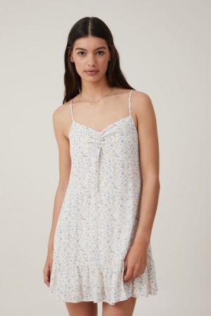 Cotton On Rori Women's Mini Dress Grey Blue | 3F1qaQ1Rq8y