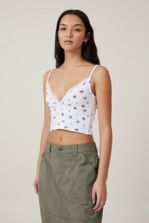Cotton On Sammie Cross Front Women's Cami White | iL7YihQgX7e