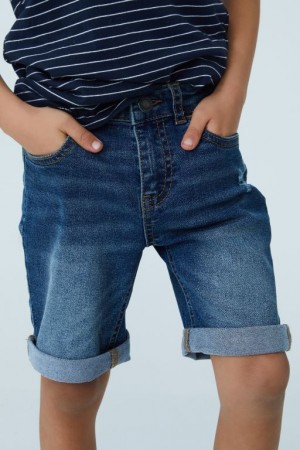 Cotton On Slim Fit Boys' Shorts Dark Blue | 04zAdf4aqZ8