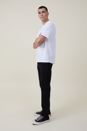 Cotton On Slim Straight Jean Men's Pants Black | GkCD9zCgD1R