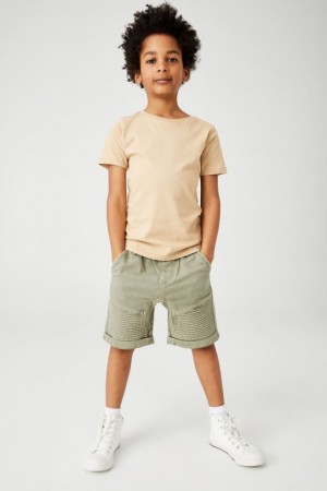 Cotton On Slouch Fit Boys' Shorts Green | PT3SteTggKn
