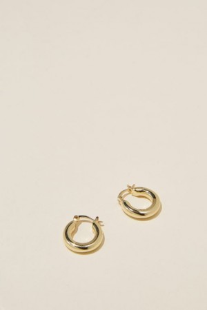 Cotton On Small Hoop Earring Women's Jewellery Gold | hozYUa1Nh70