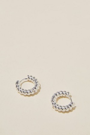 Cotton On Small Hoop Earring Women's Jewellery Silver | LmGUvw9j2q5